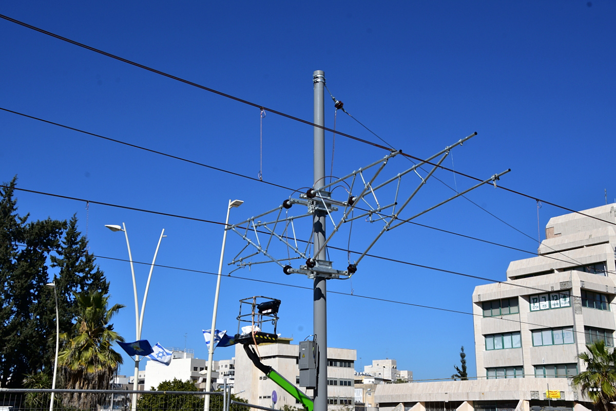 Tel Aviv — Construction of the red line Light Rail