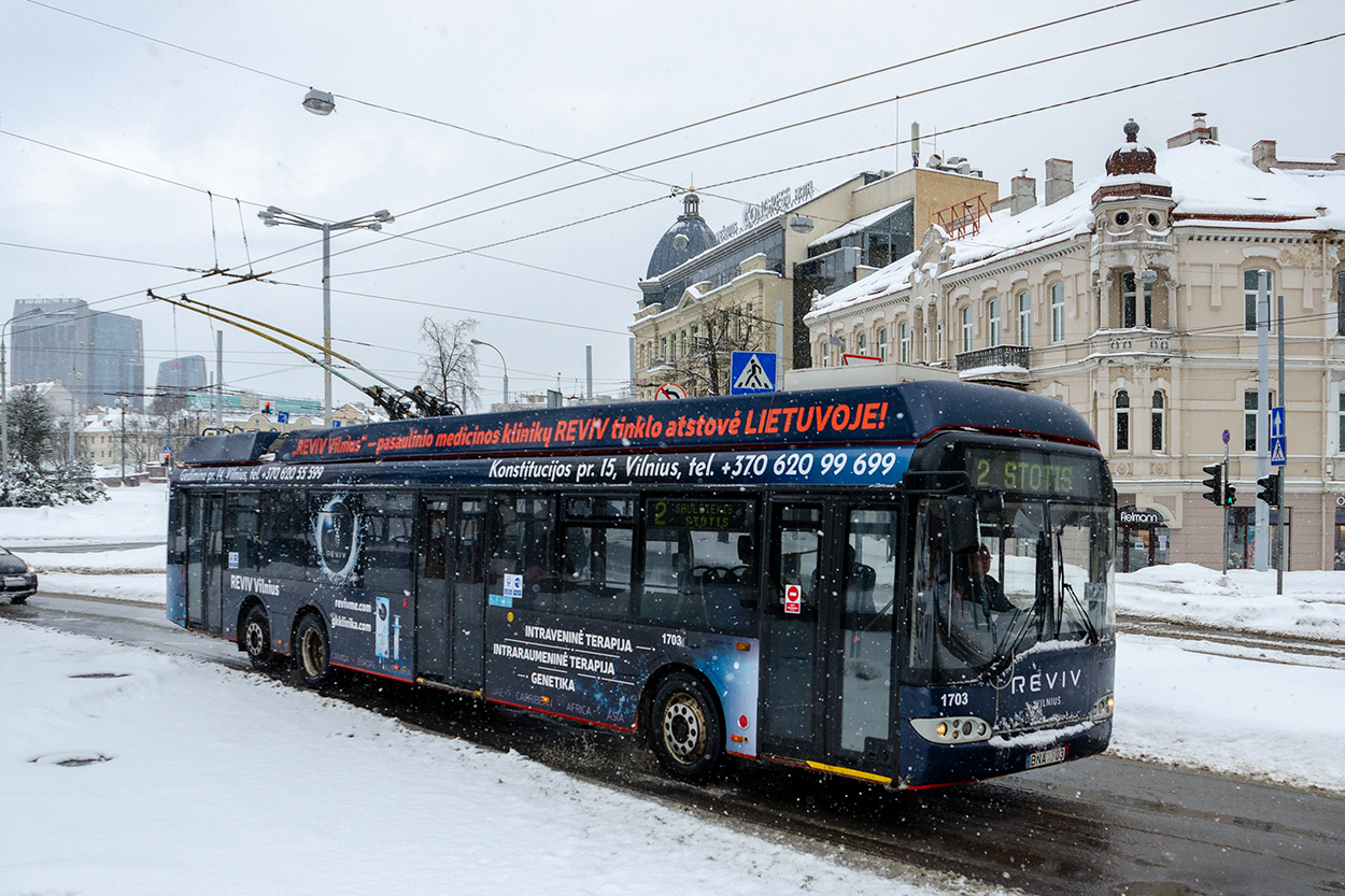 Vilnius, Solaris Trollino II 15 AC č. 1703