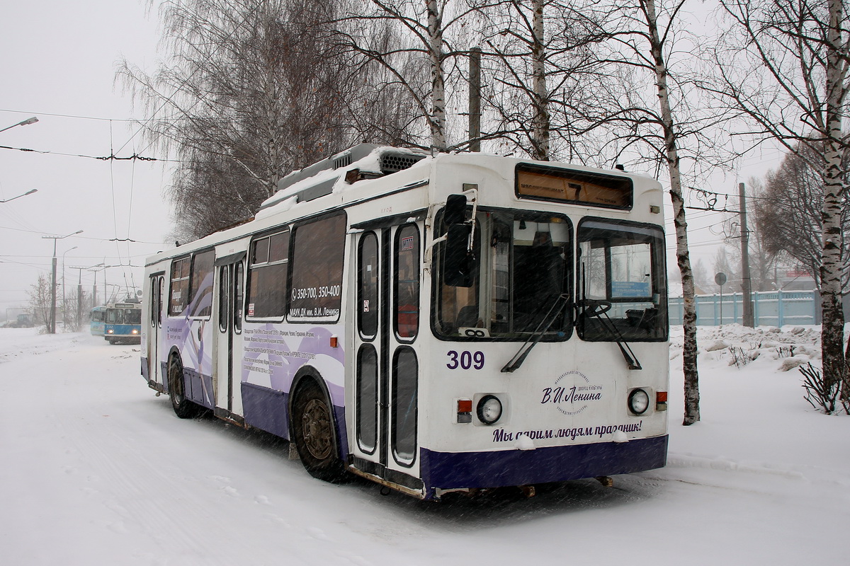 Йошкар-Ола, ЗиУ-682ГМ1 (с широкой передней дверью) № 309