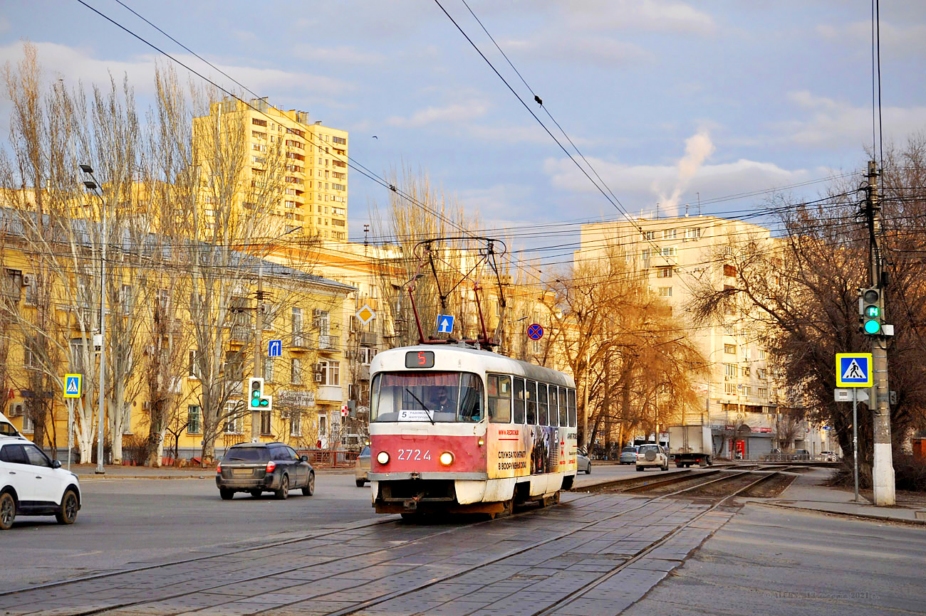 Волгоград, Tatra T3SU № 2724