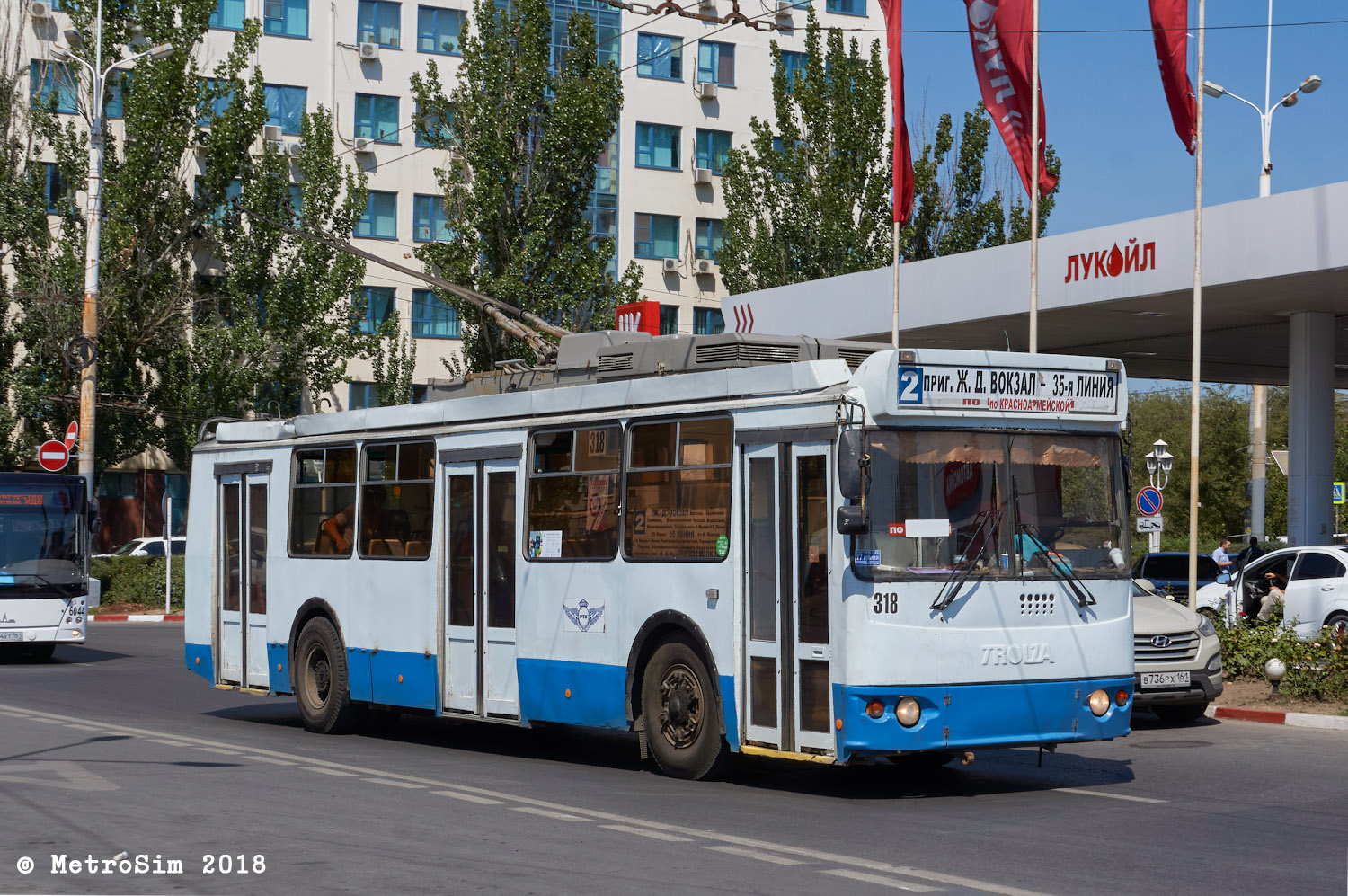 Ростов-на-Дону, ЗиУ-682Г-016.02 (с широкой 1-й дверью) № 318