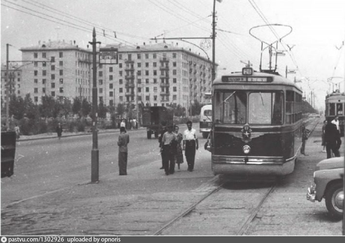 Москва — Исторические фотографии — Трамвай и Троллейбус (1946-1991)