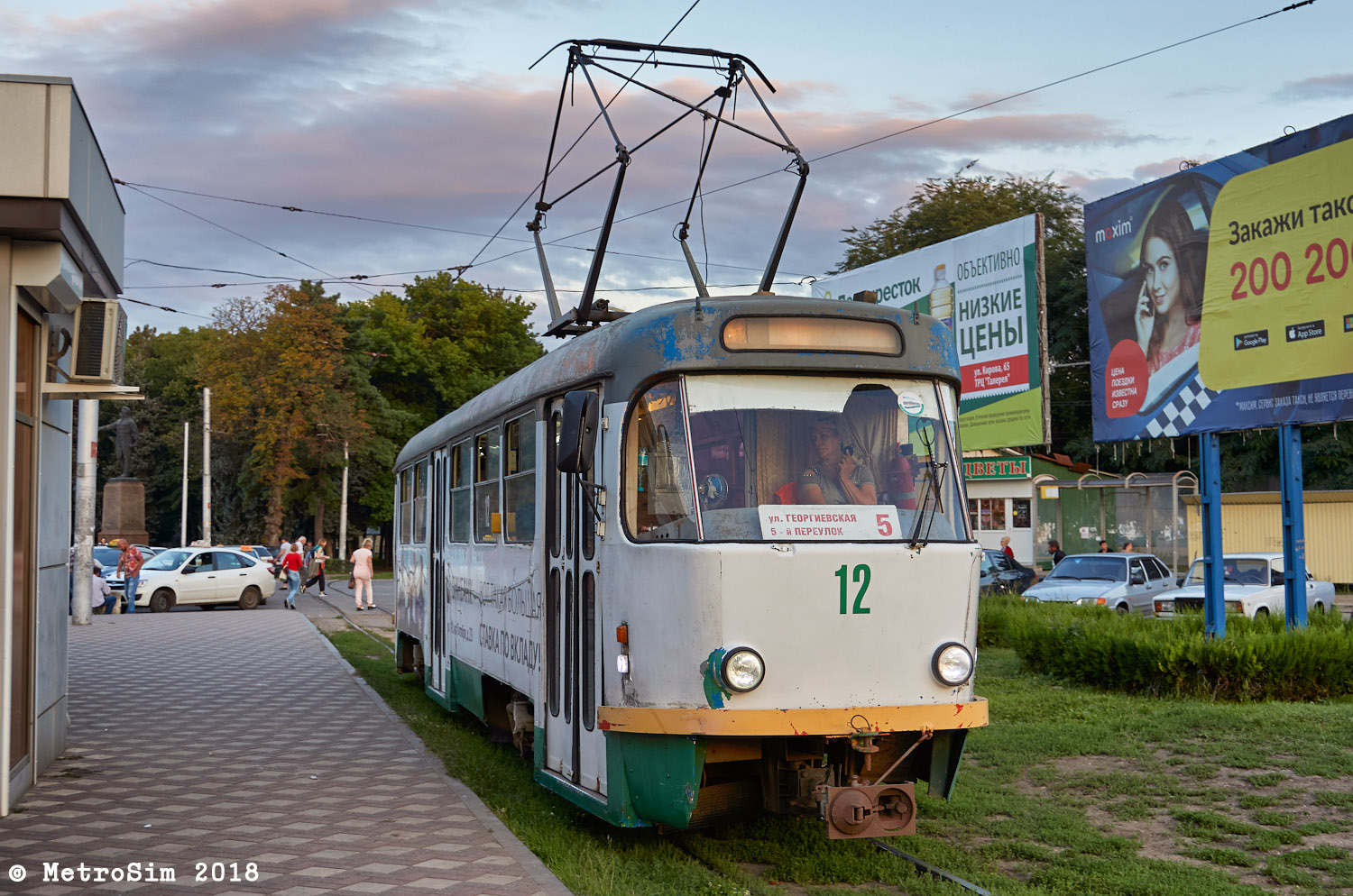 Pyatigorsk, Tatra T4D № 12