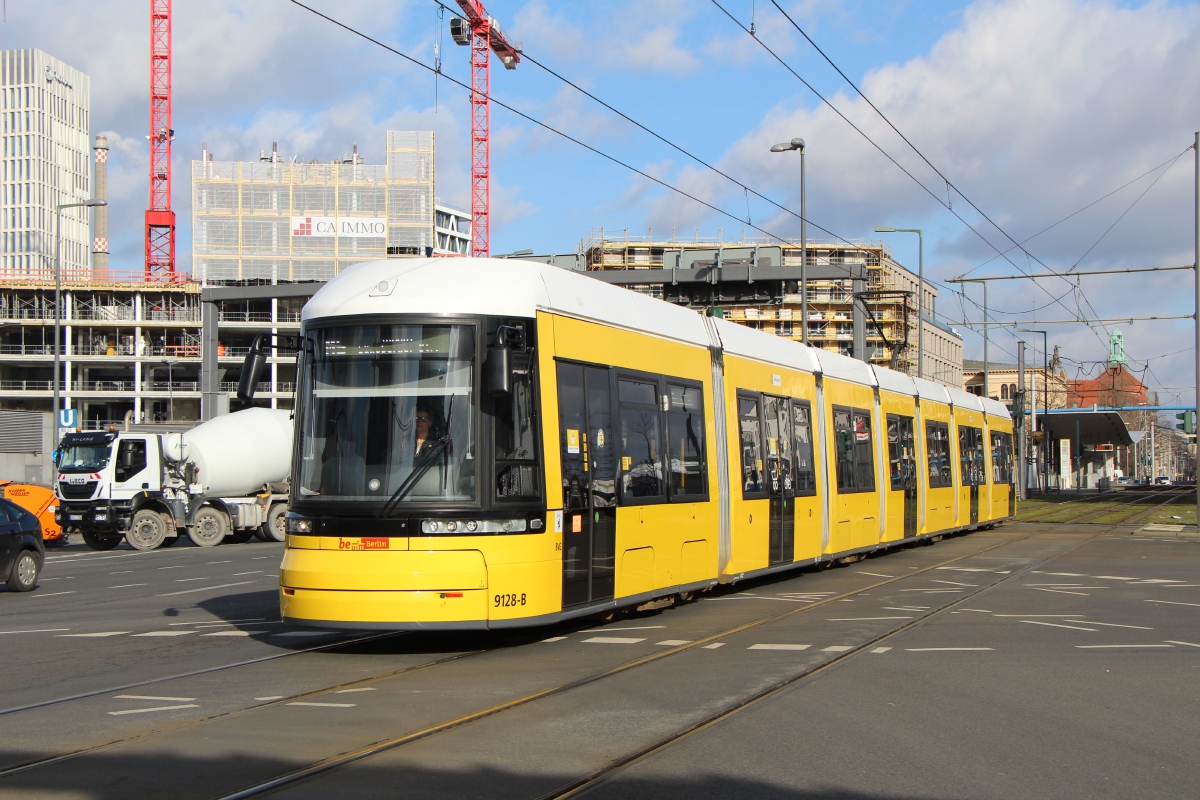 Берлин, Bombardier Flexity Berlin (GT8-08ZR/F8Z) № 9128
