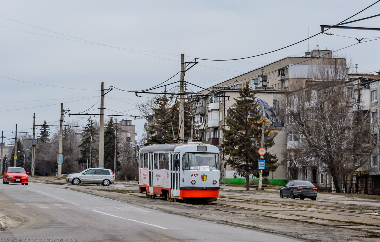 Каменское, Tatra T3SU № 687