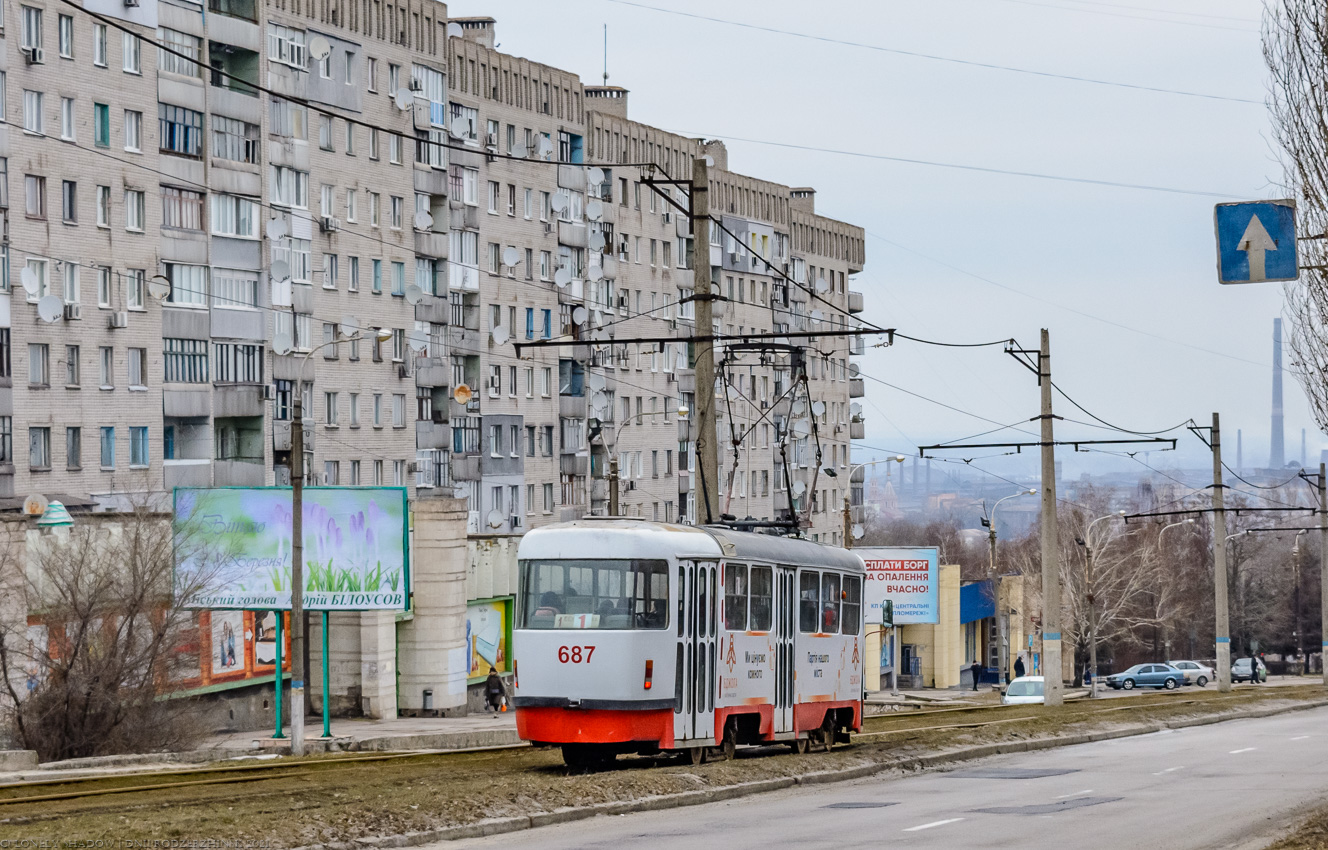 Каменское, Tatra T3SU № 687