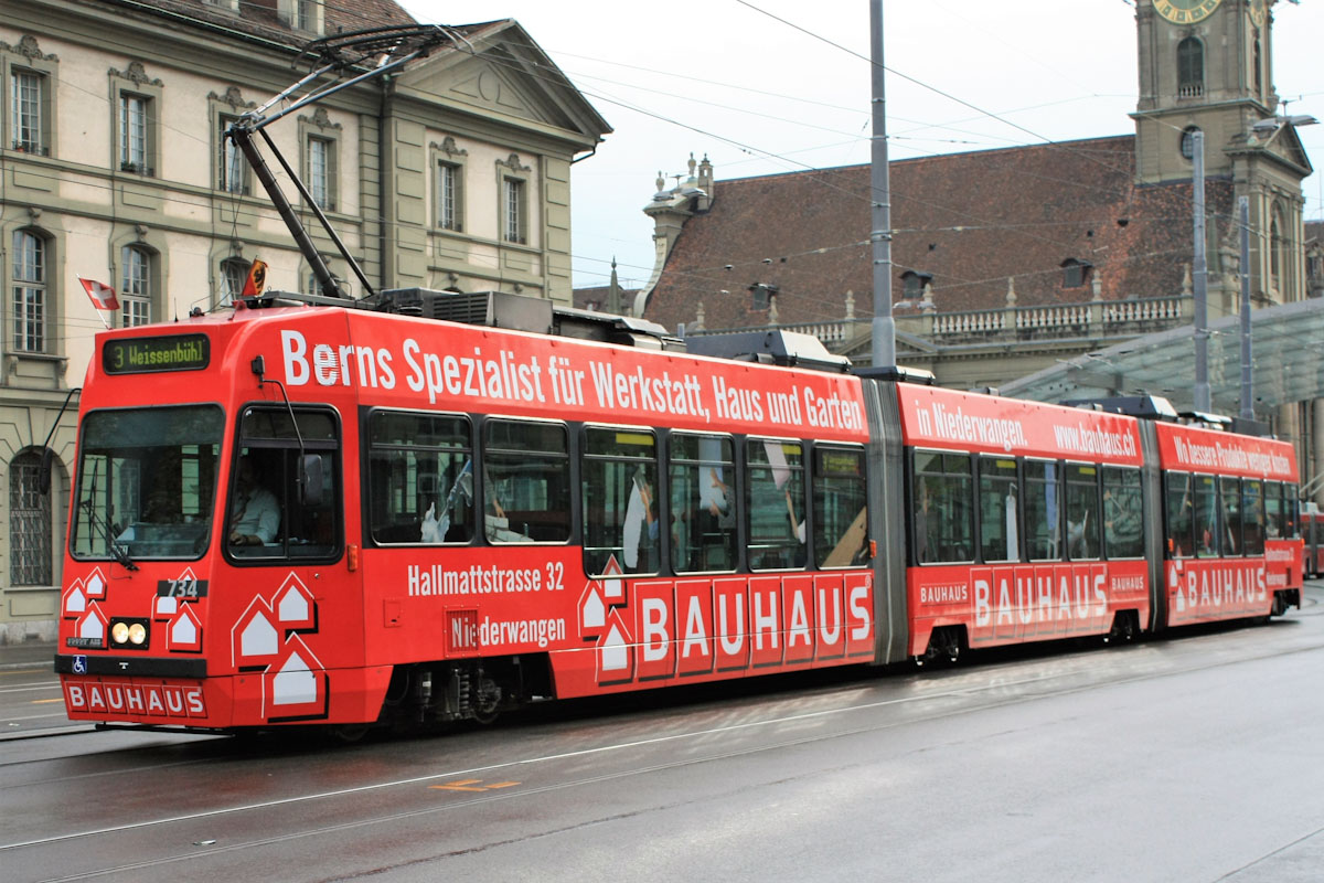 Берн, ACMV/ABB/Duewag Be 4/8 № 734