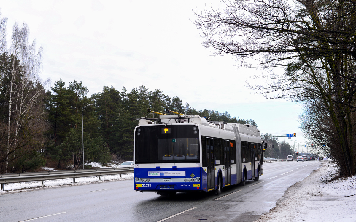 Riga, Solaris Trollino III 18,75 H2 Nr. 22028