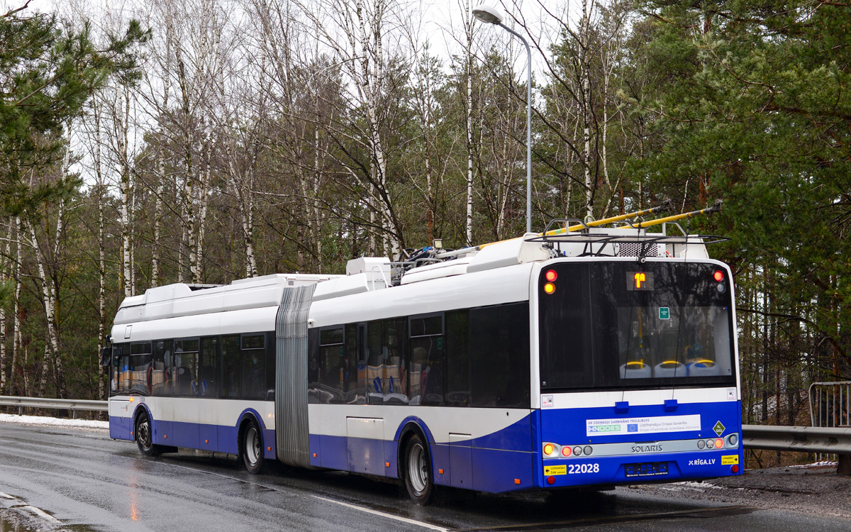 Рига, Solaris Trollino III 18,75 H2 № 22028 Рига, Solaris Trollino III 18,75 H2 № 22028
