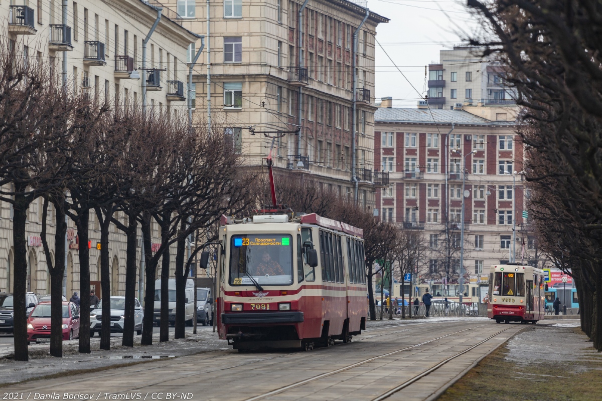 Санкт Петербург, ЛВС-86М2 № 7091 Санкт Петербург, ЛВС-86М2 № 7091
