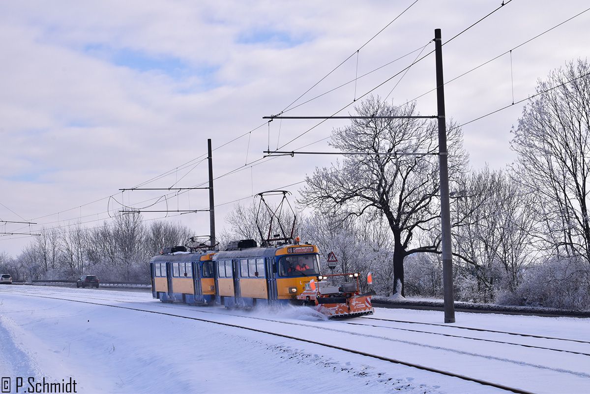 Лейпциг, IFTEC VRG 1 № 5501; Лейпциг, Tatra T4D-M1 № 2172