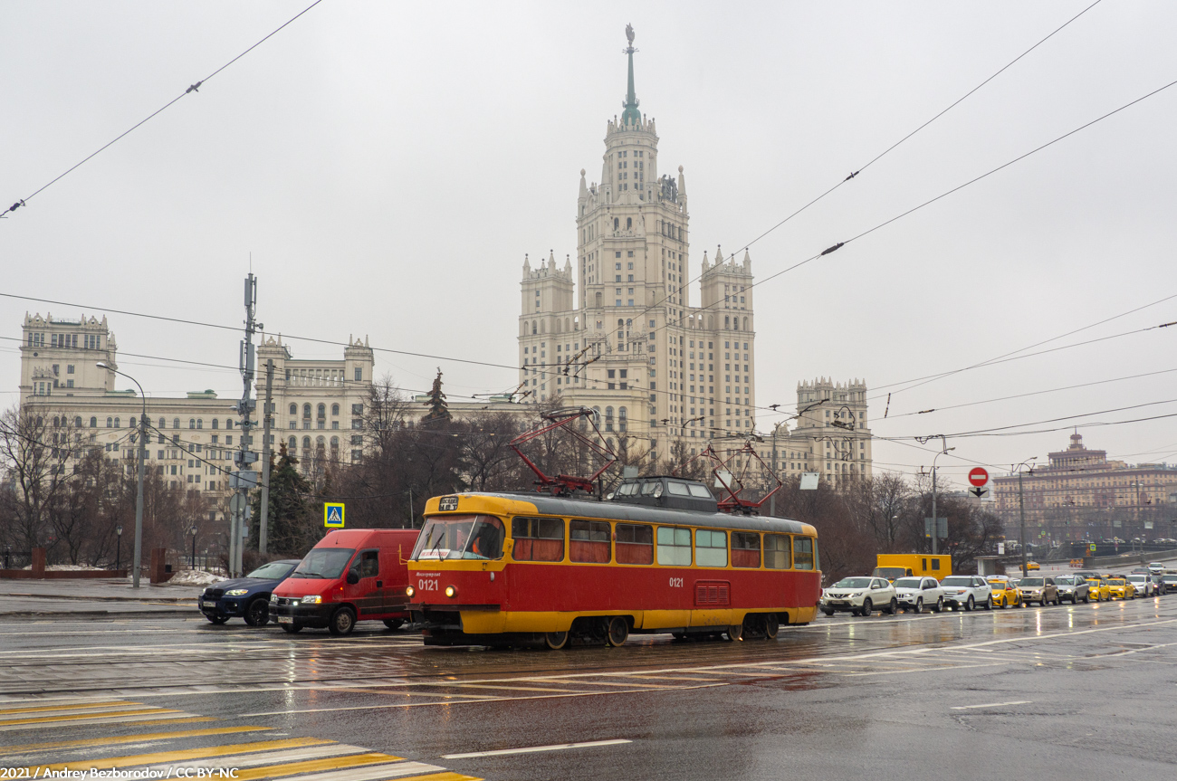 Moskau, Tatra T3SU (2-door) Nr. 0121