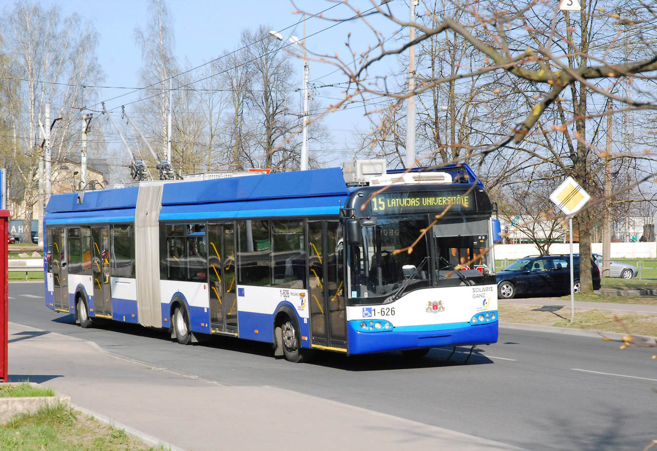 Рига, Solaris Trollino II 18 Ganz № 1-626