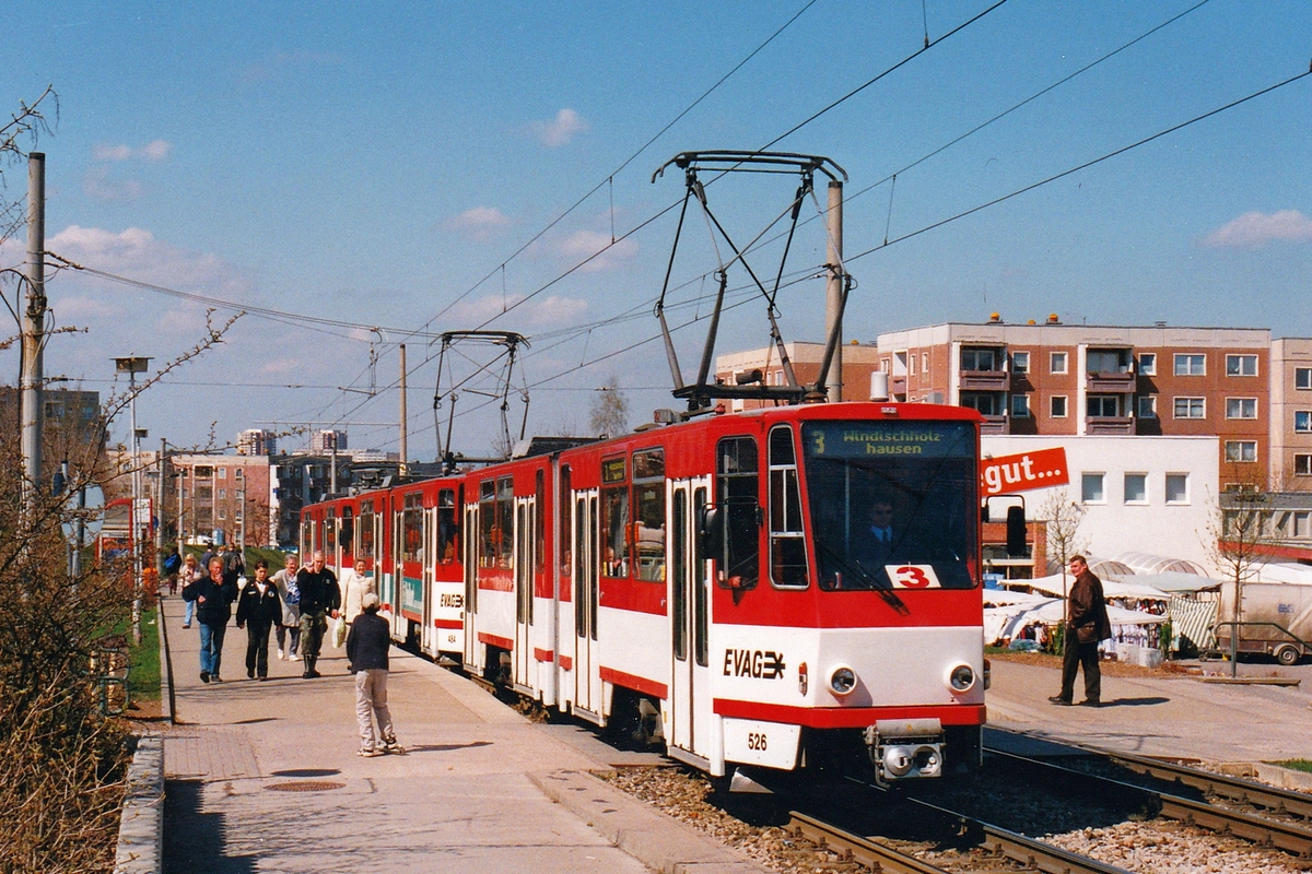 Эрфурт, Tatra KT4D № 526; Эрфурт — Тройники Tatra KT4D+KT4D+KT4D
