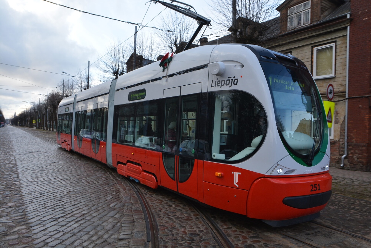 Лиепая, Končar TMK 2300LT № 251; Лиепая — 18.03.2021 — Первый день линейной эксплуатации вагонов TMK-2300LТ