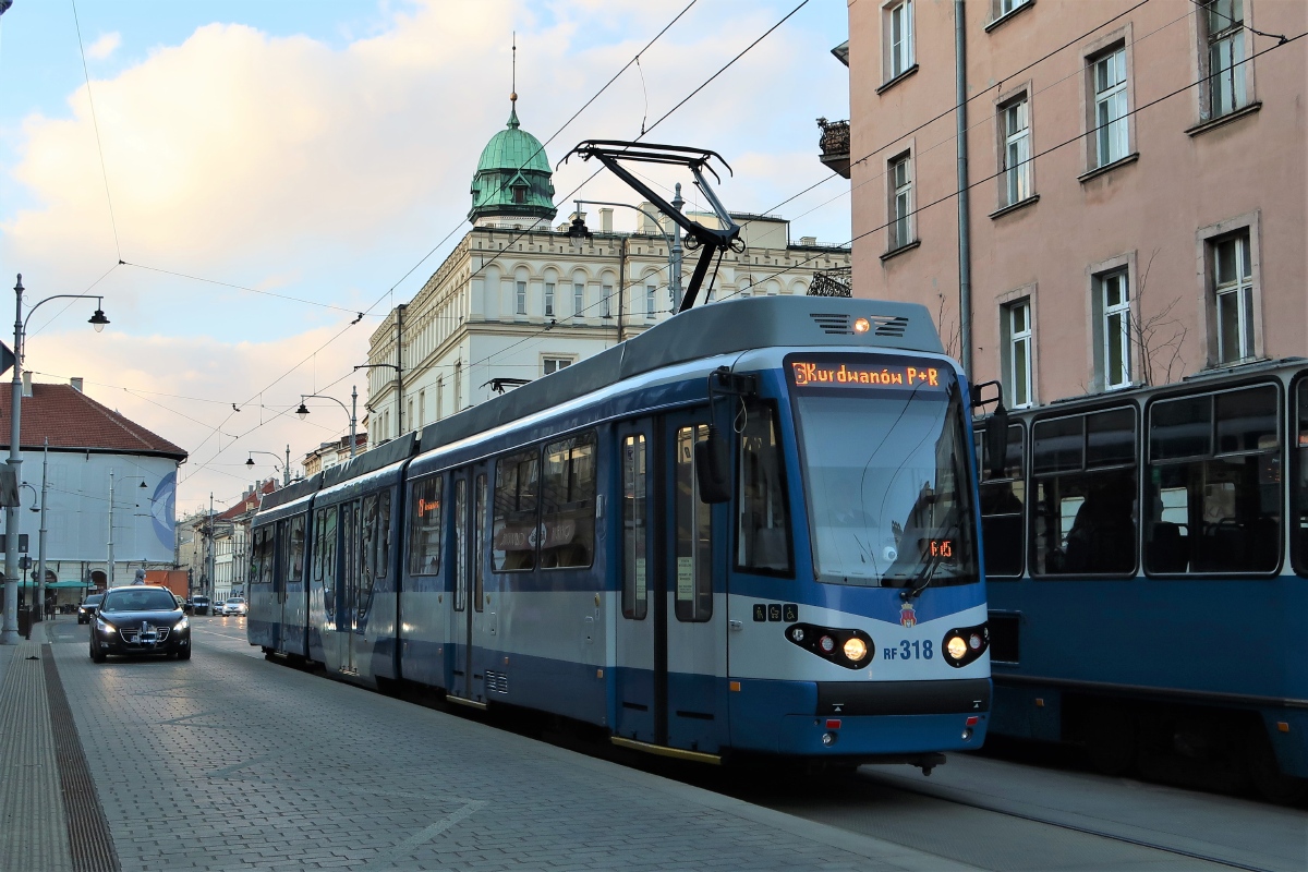 Краков, Duewag/MPK GT8N № RF318