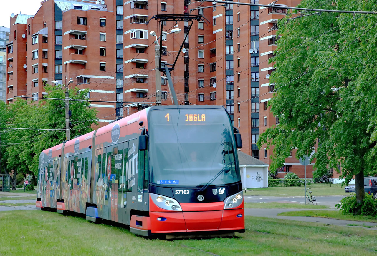 Рига, Škoda 15T ForCity Alfa Riga № 57103