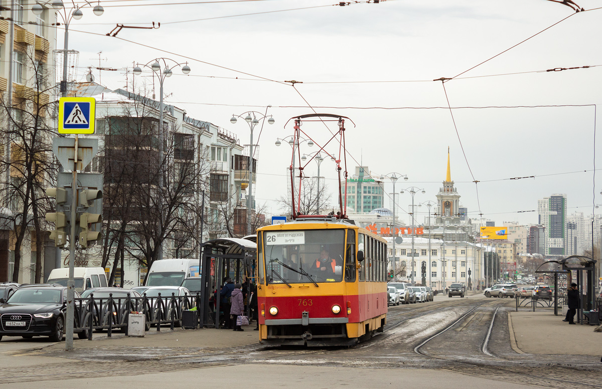 Екатеринбург, Tatra T6B5SU № 763
