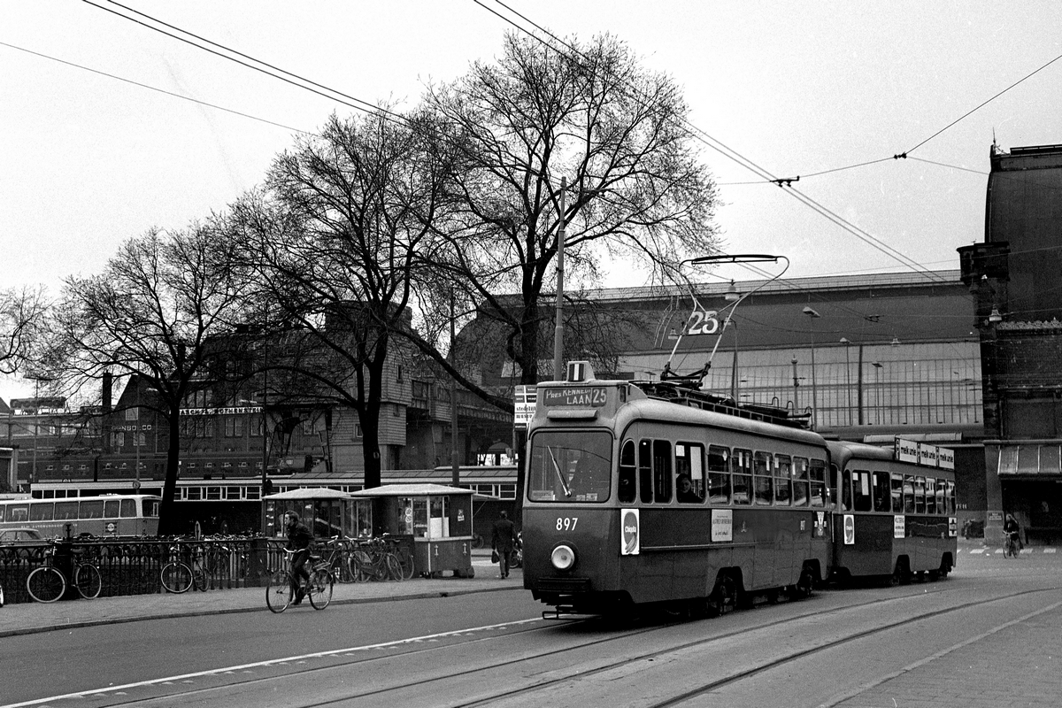 Амстердам, Трёхосный моторный Werkspoor № 897; Амстердам — Старые фотографии Амстердам, Трёхосный моторный Werkspoor № 897; Амстердам — Старые фотографии