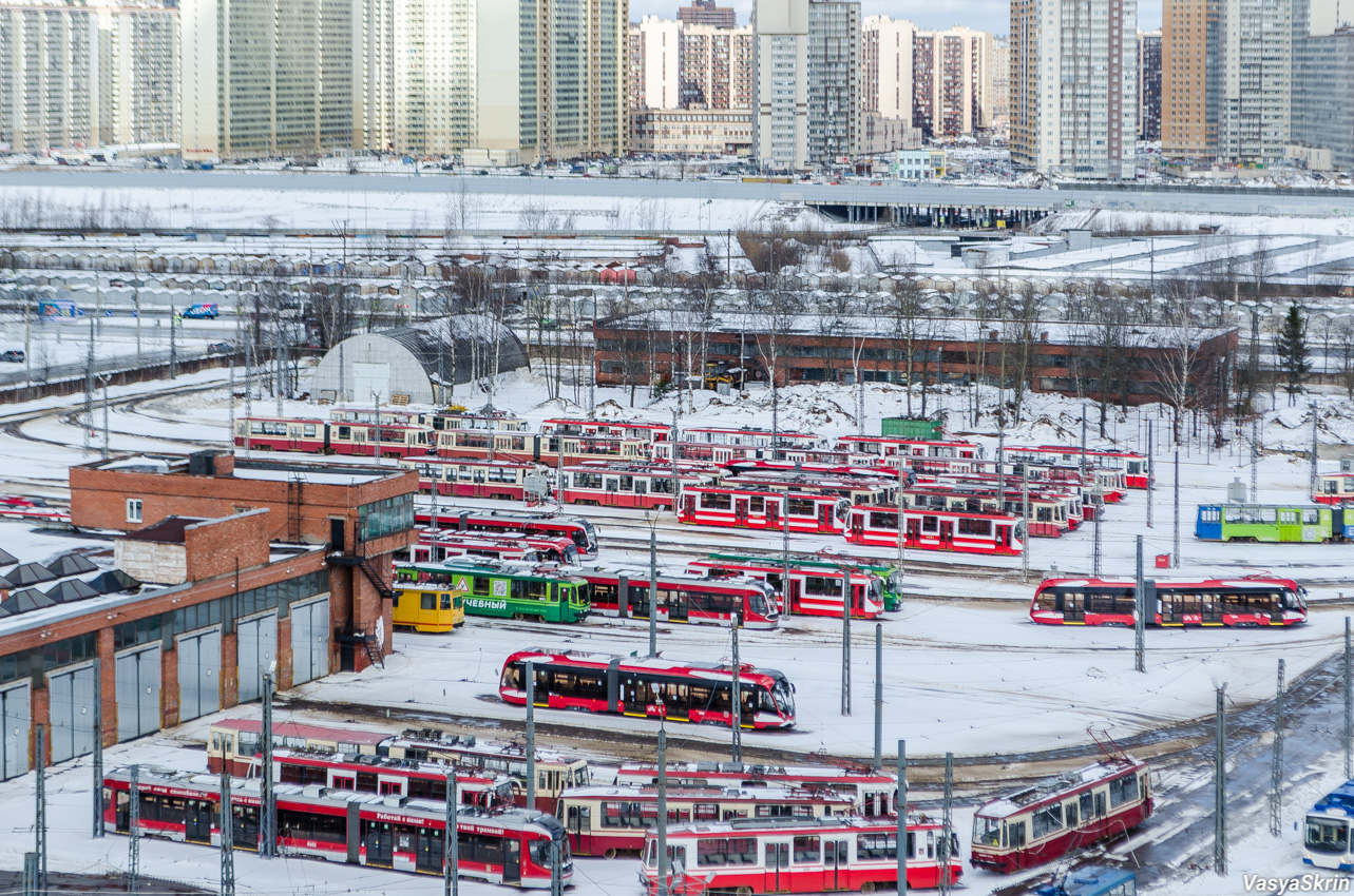 Санкт-Петербург — Совмещённый трамвайно-троллейбусный парк Санкт-Петербург — Совмещённый трамвайно-троллейбусный парк