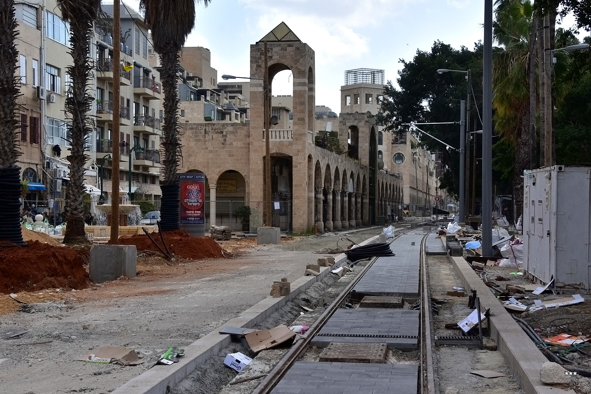 Tel Aviv — Construction of the red line Light Rail