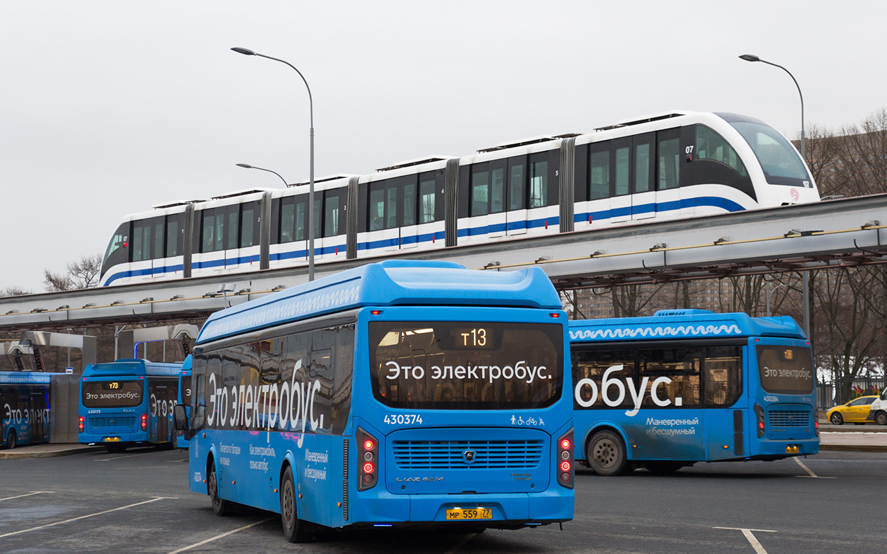 Москва, ЛиАЗ-6274 № 430374 Москва, ЛиАЗ-6274 № 430374