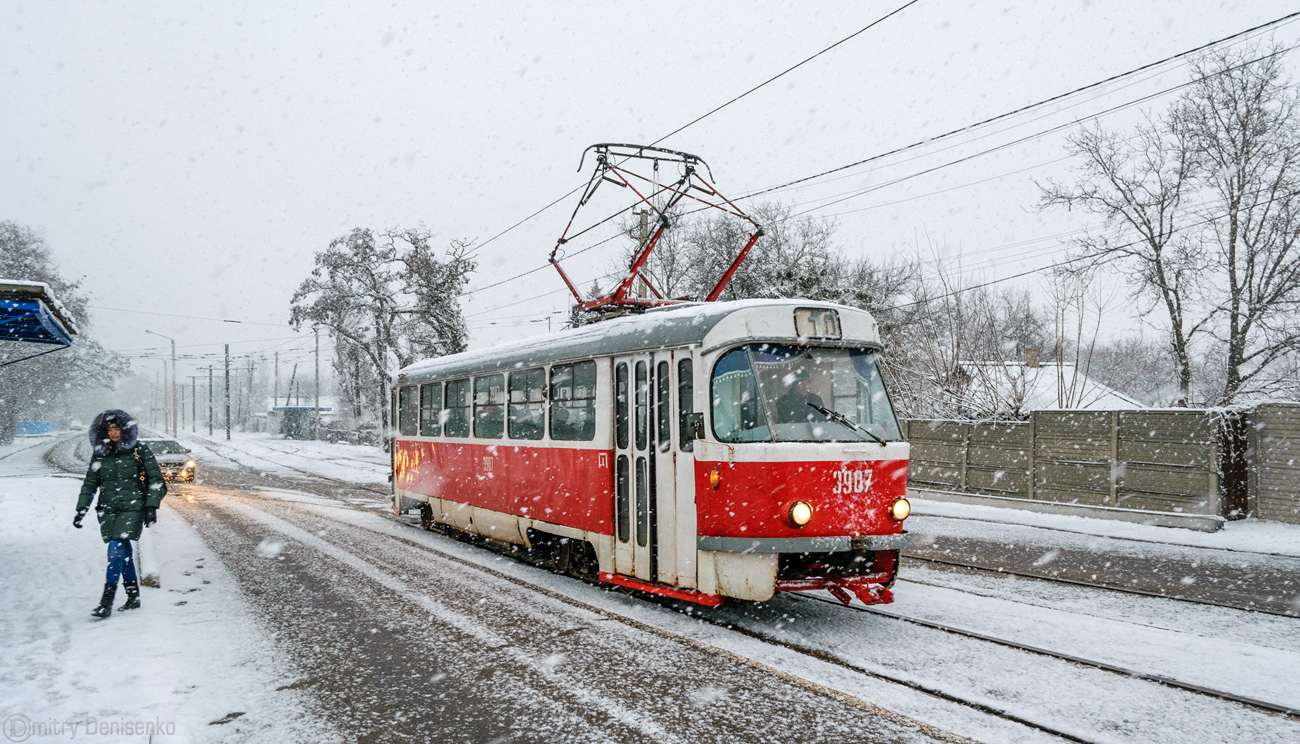 დონეცკი, Tatra T3SU (2-door) № 3907