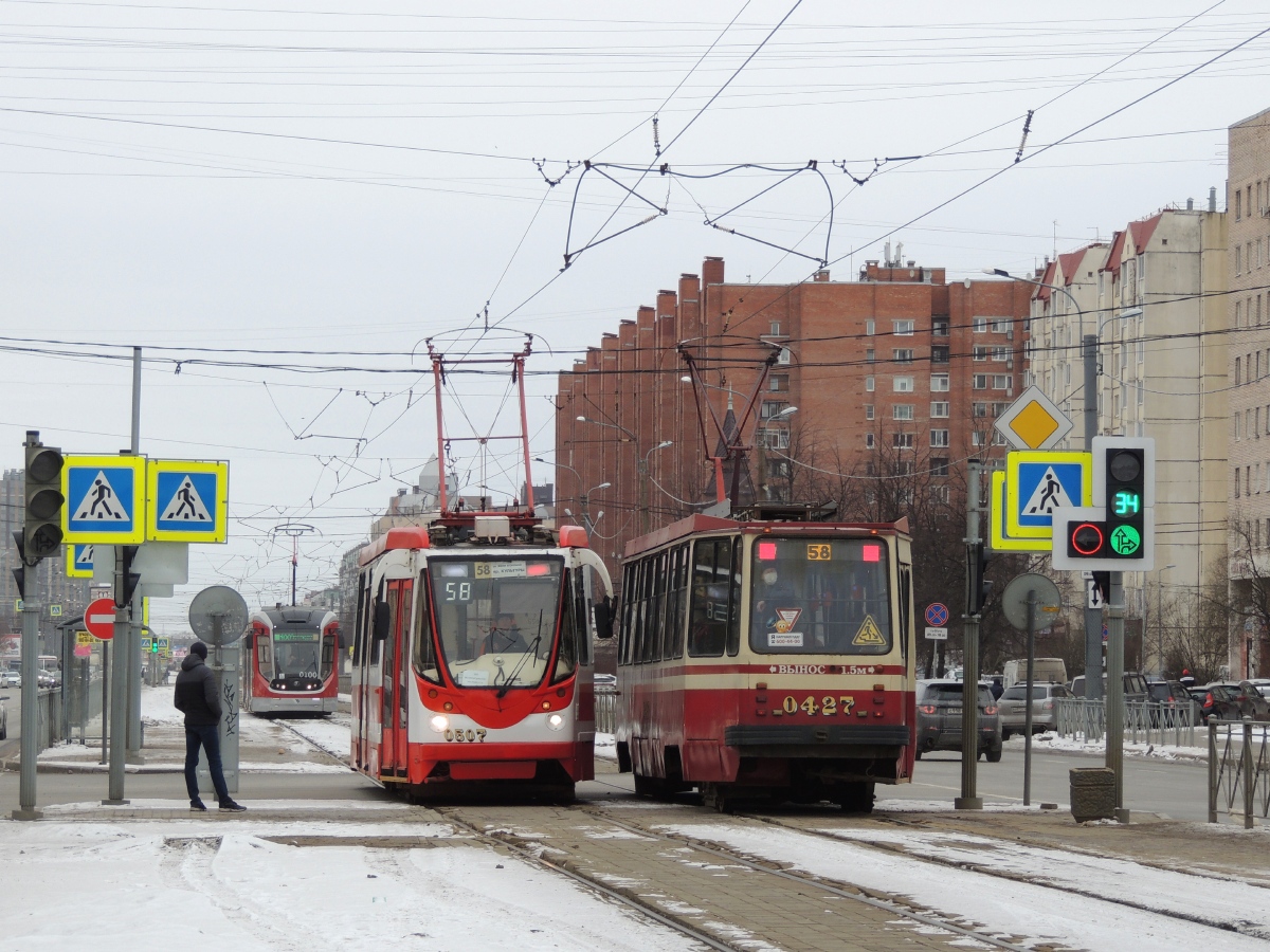 Санкт-Петербург, 71-134А (ЛМ-99АВН) № 0507; Санкт-Петербург, 71-134К (ЛМ-99К) № 0427