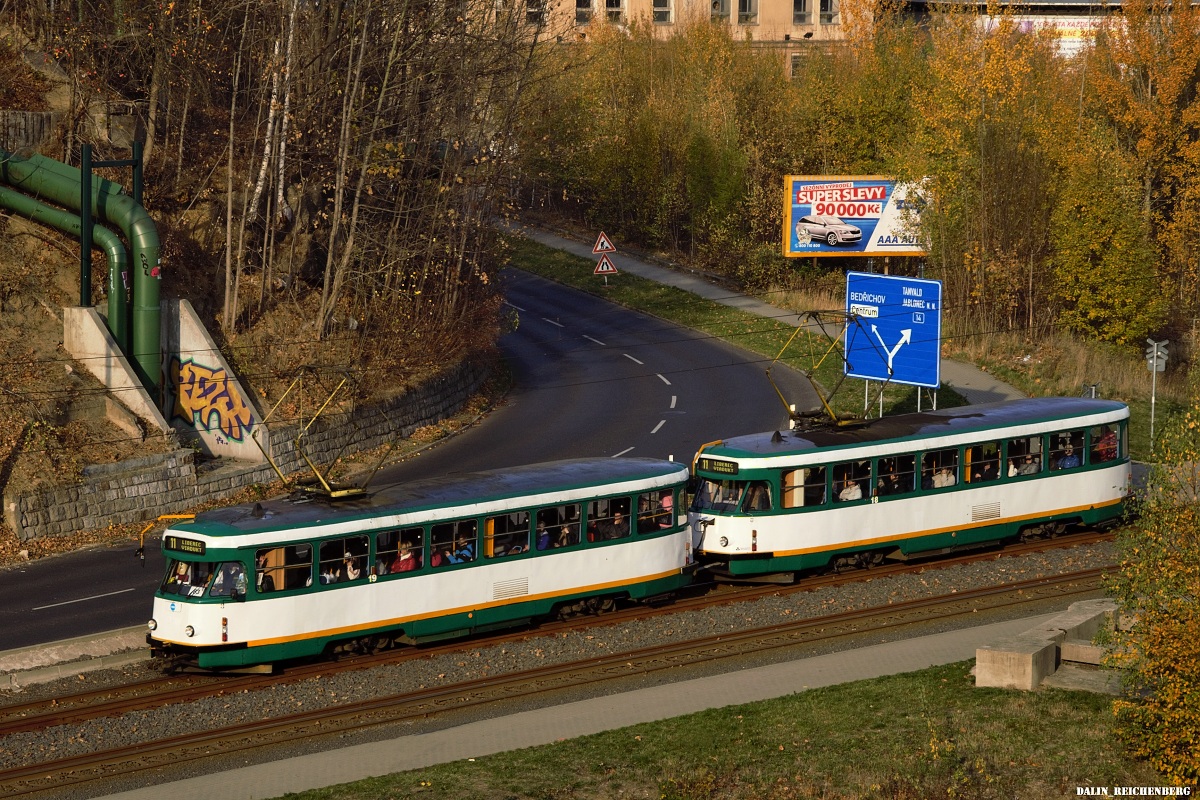 Либерец ― Яблонец-над-Нисой, Tatra T2R № 19; Либерец ― Яблонец-над-Нисой, Tatra T2R № 18 Либерец ― Яблонец-над-Нисой, Tatra T2R № 19; Либерец ― Яблонец-над-Нисой, Tatra T2R № 18