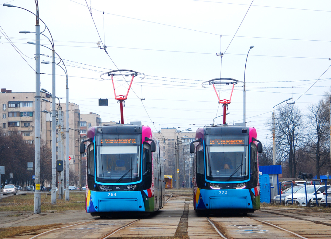Kijów, PESA 71-414K (Fokstrot) Nr 764; Kijów, PESA 71-414K (Fokstrot) Nr 772