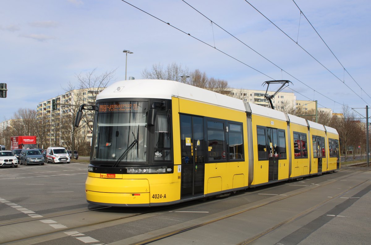 Берлин, Bombardier Flexity Berlin (GT6-08ZR/F6Z) № 4024