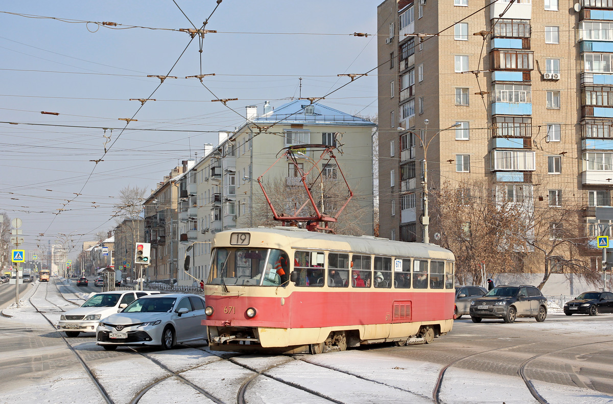 Екатеринбург, Tatra T3SU № 671 Екатеринбург, Tatra T3SU № 671
