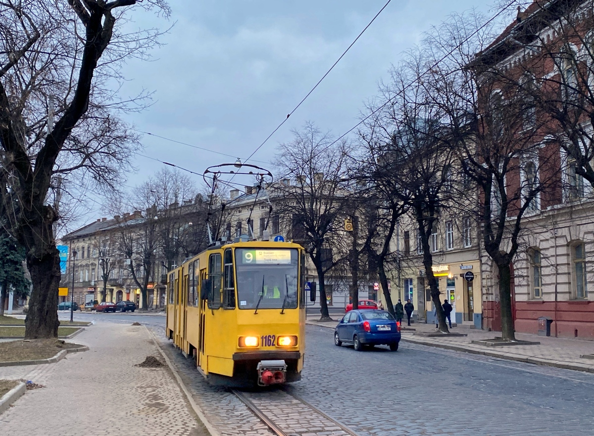 Львов, Tatra KT4D № 1162
