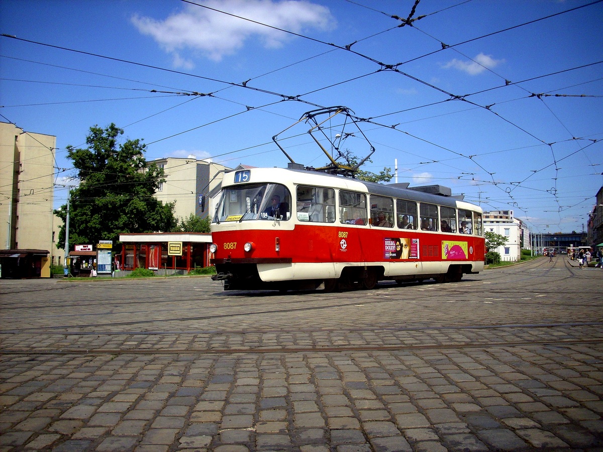 Прага, Tatra T3M2-DVC № 8087