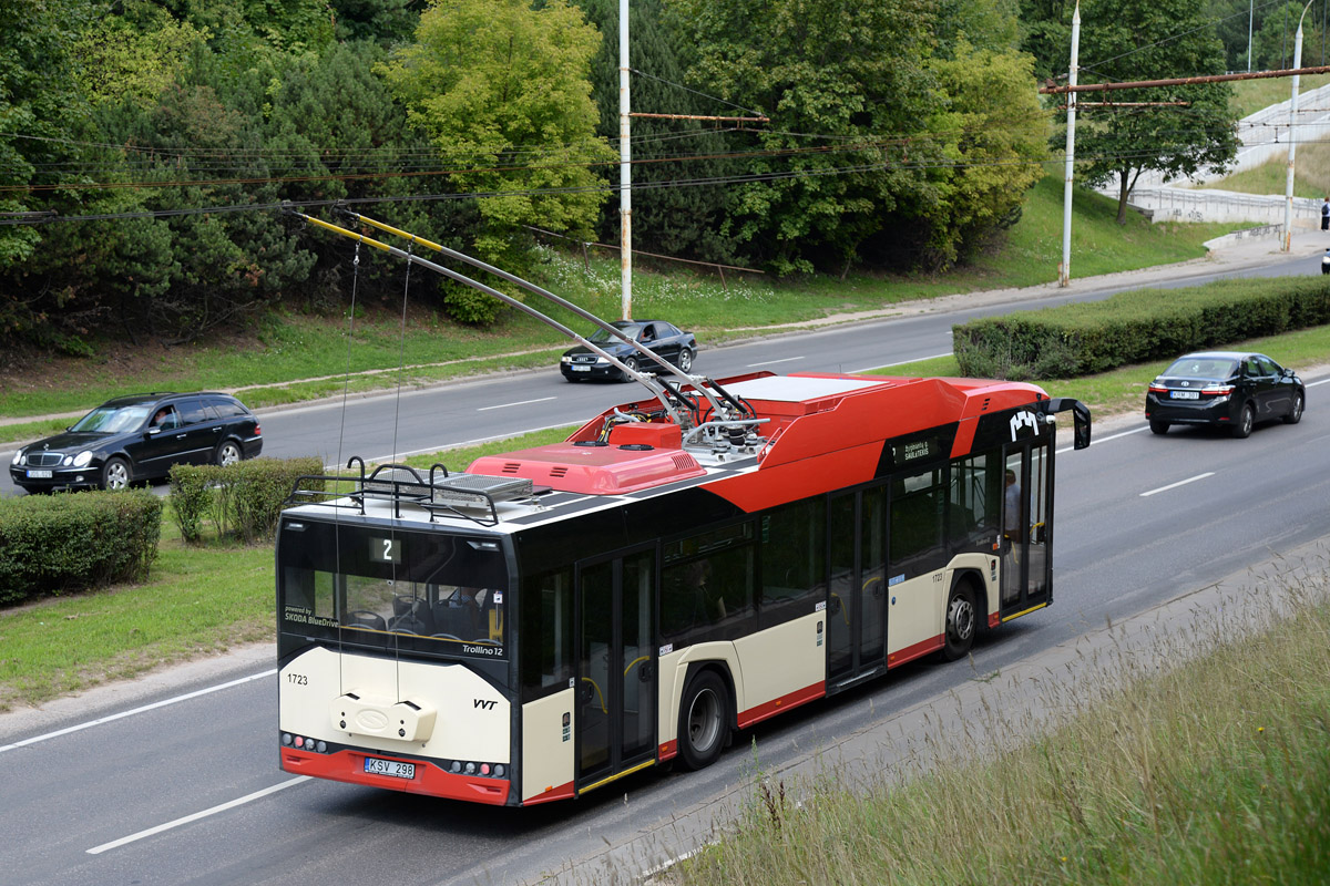 Vilnius, Solaris Trollino IV 12 Škoda № 1723; Vilnius — Planned service disruptions (detours)