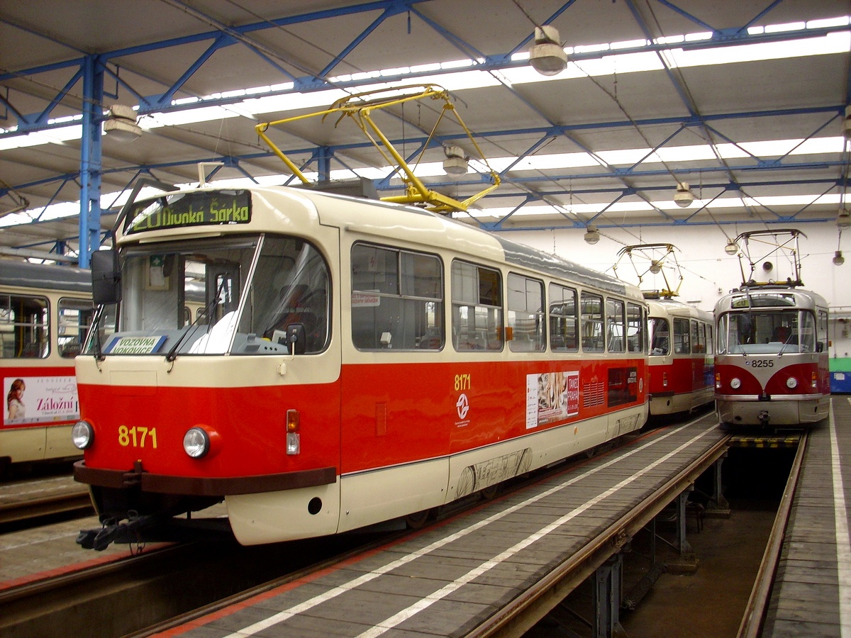 Прага, Tatra T3R.PV № 8171; Прага, Tatra T3R.PLF № 8255