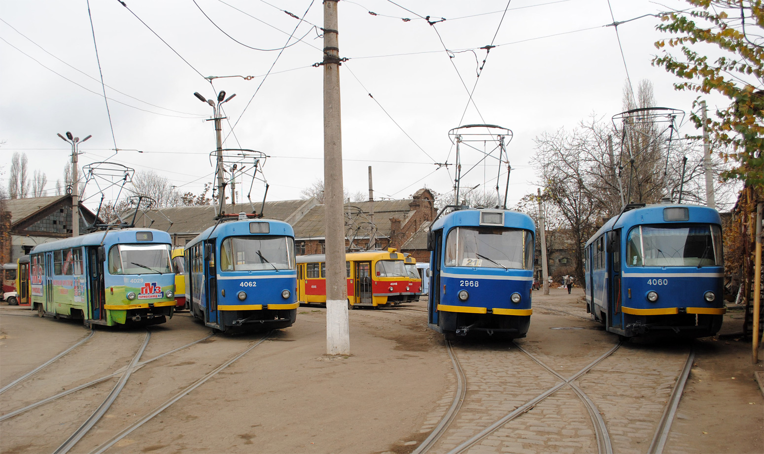 Odessza, Tatra T3R.P — 4029; Odessza, Tatra T3R.P — 4062; Odessza, Tatra T3R.P — 2968; Odessza, Tatra T3R.P — 4060