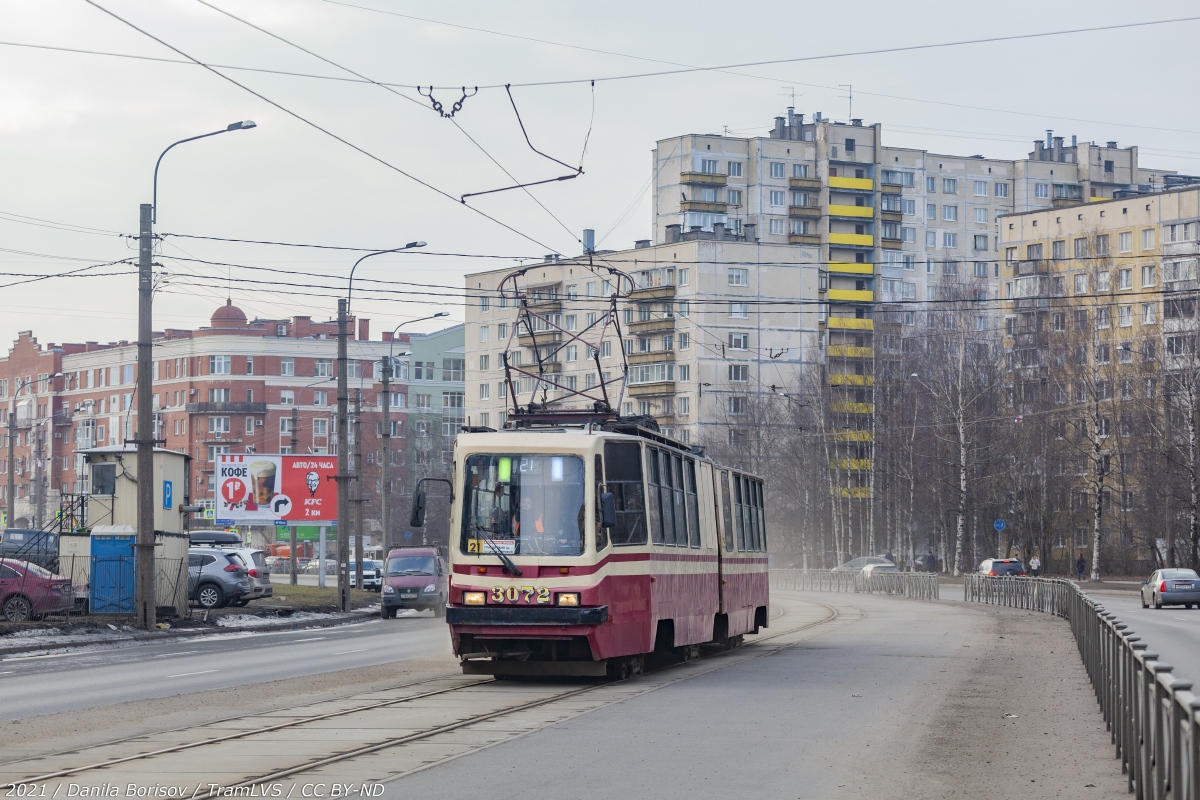 Санкт-Петербург, ЛВС-86К-М № 3072