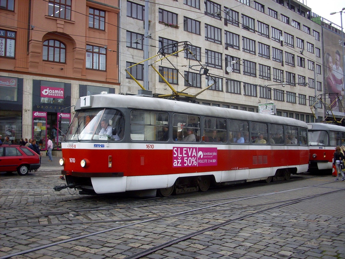 Брно, Tatra T3G № 1610