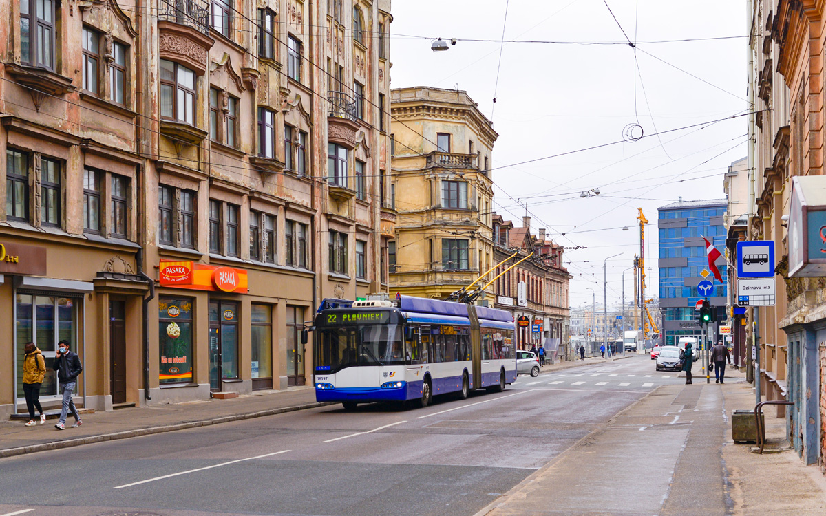 Рига, Solaris Trollino II 18 Ganz № 16197 Рига, Solaris Trollino II 18 Ganz № 16197