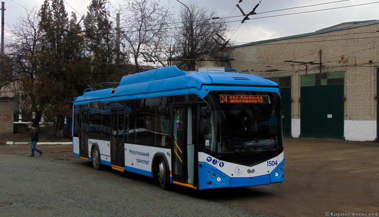 Мариуполь, АКСМ 32100D (БКМ-Україна) № 1504; Мариуполь — Новые троллейбусы: АКСМ Украина