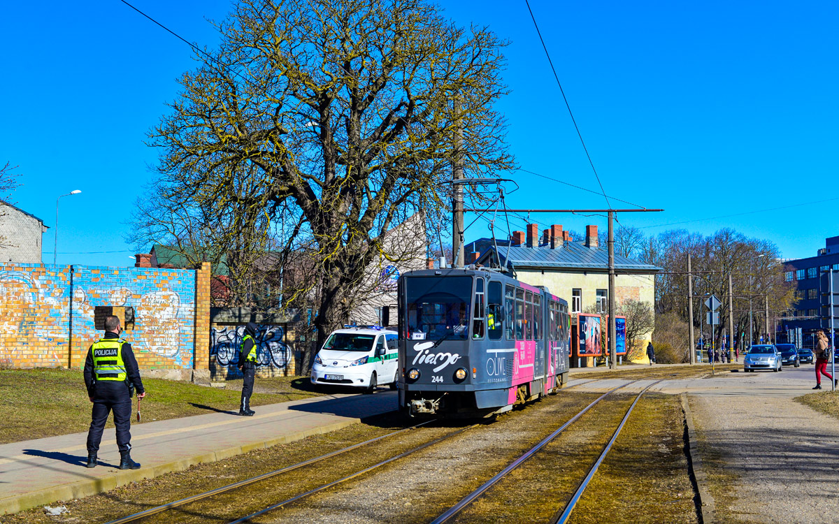 Лиепая, Tatra KT4D № 244