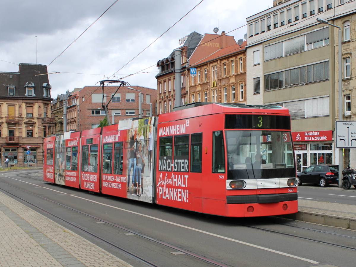 Rhein-Neckar, Duewag 6MGT Nr. 5623