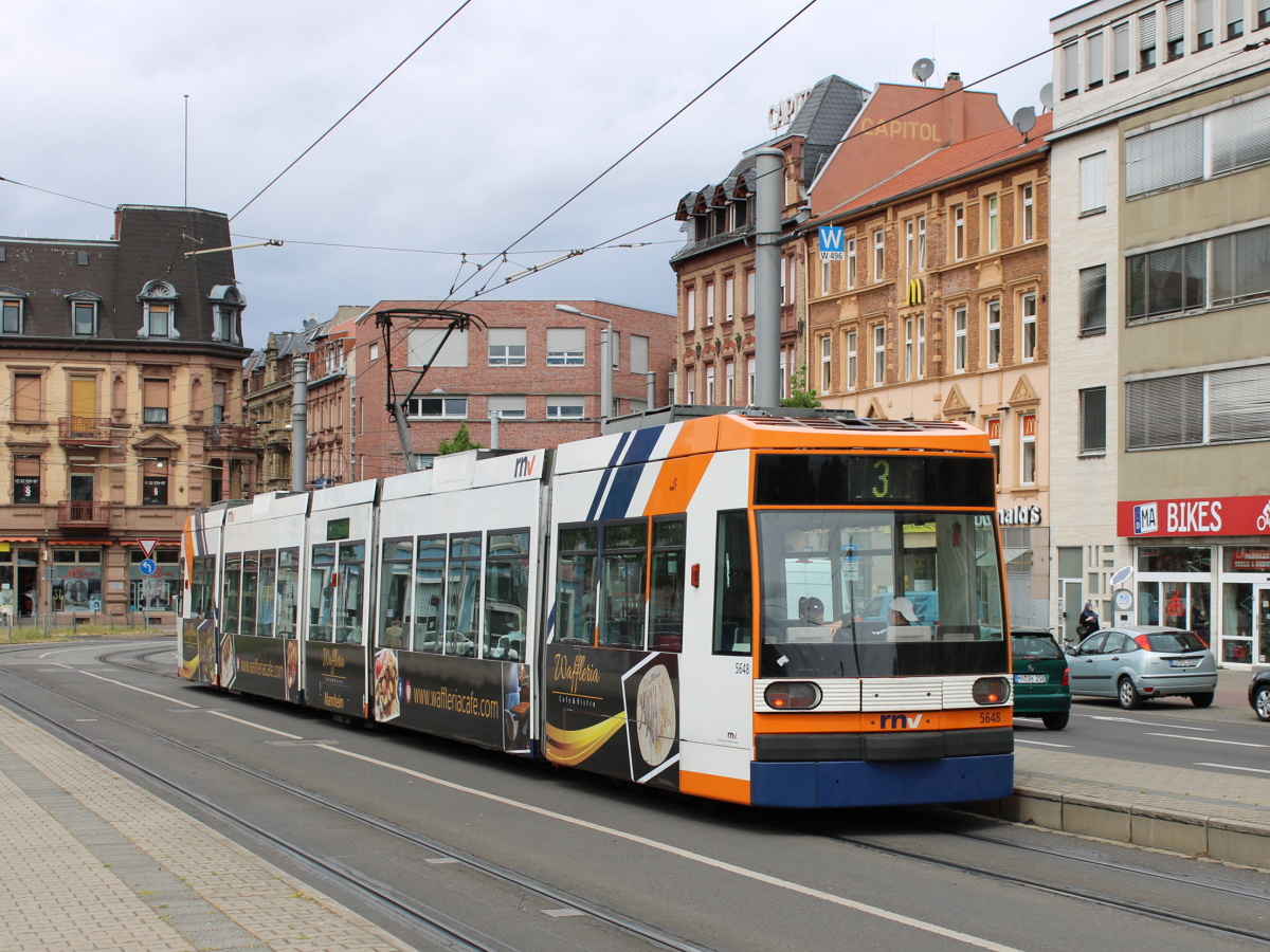 Rhein-Neckar, Duewag 6MGT Br. 5648