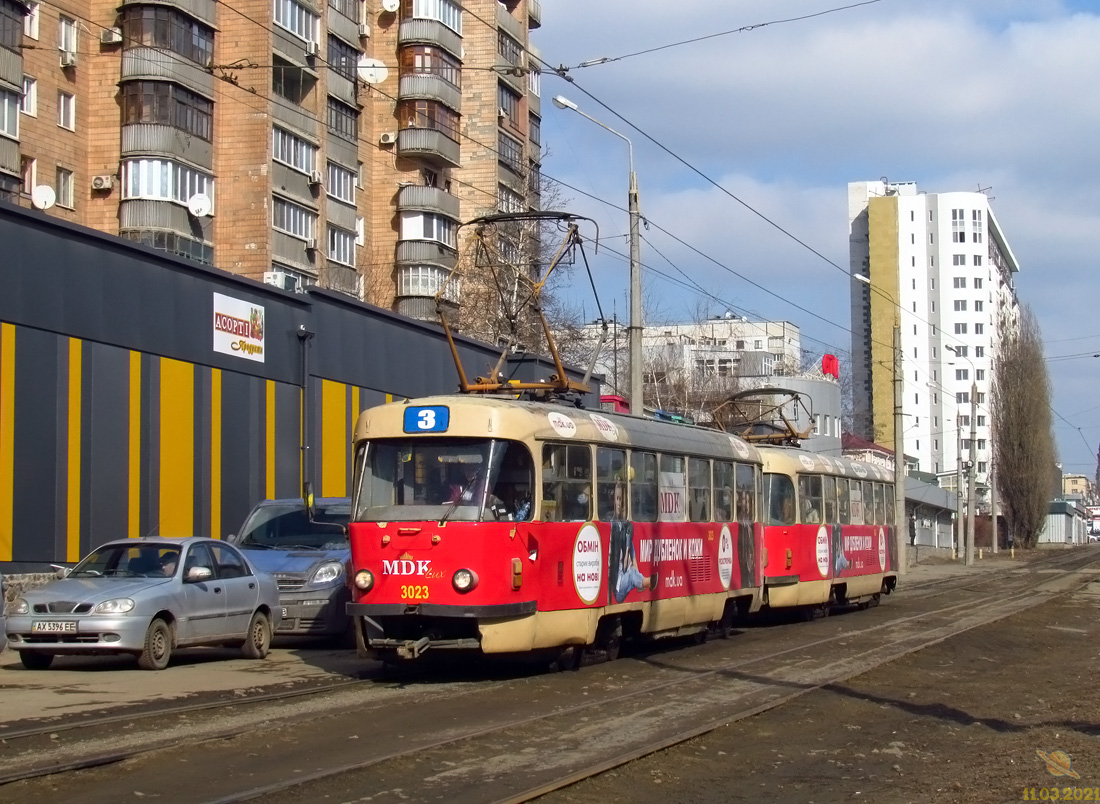 Харьков, Tatra T3SU № 3023 Харьков, Tatra T3SU № 3023