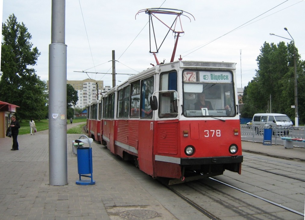 Витебск, 71-605 (КТМ-5М3) № 378 Витебск, 71-605 (КТМ-5М3) № 378