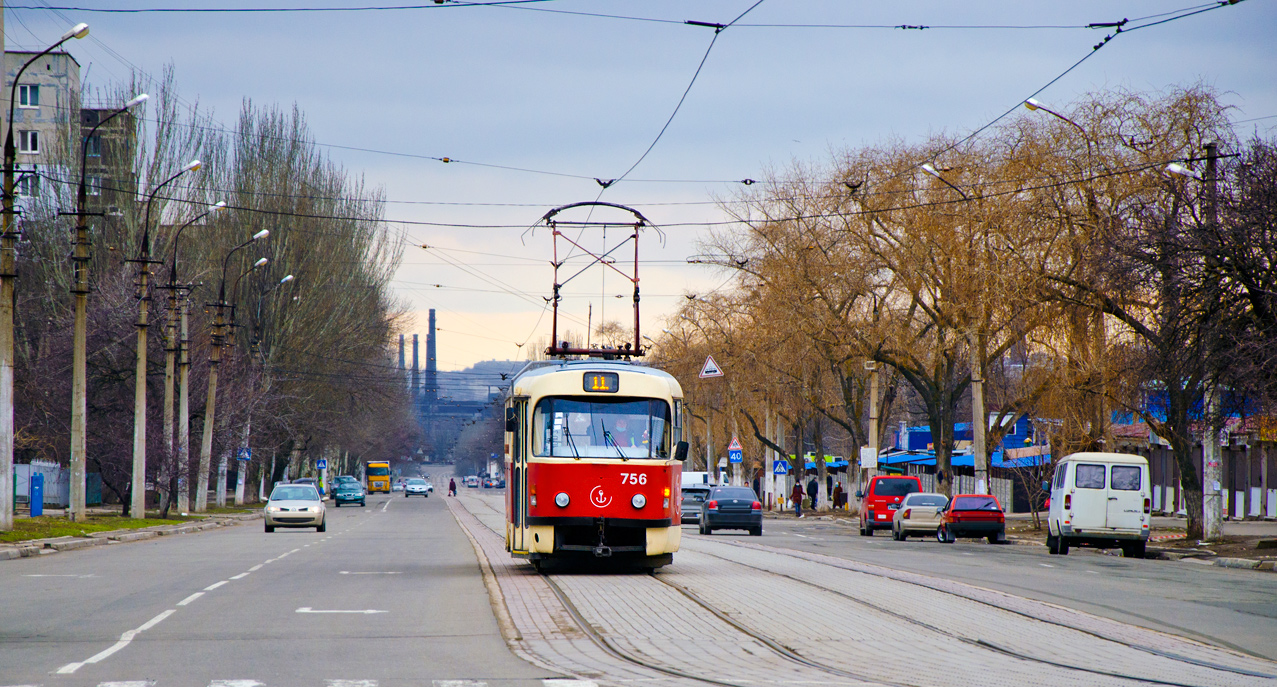 Mariupol, Tatra T3SUCS — 756