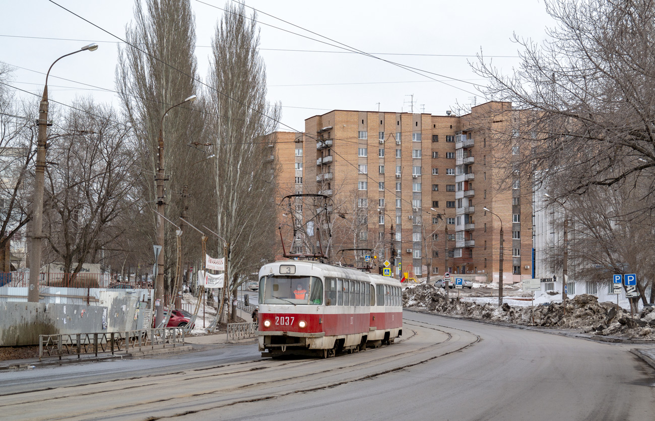 Самара, Tatra T3SU (двухдверная) № 2037