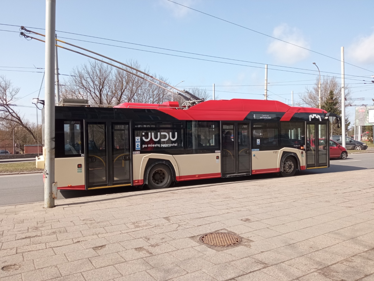 Vilnius, Solaris Trollino IV 12 Škoda č. 1727