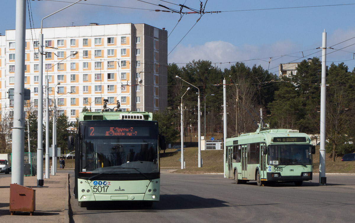 მინსკი, MAZ-203T70 № 5017; მინსკი, BKM 321 № 5449